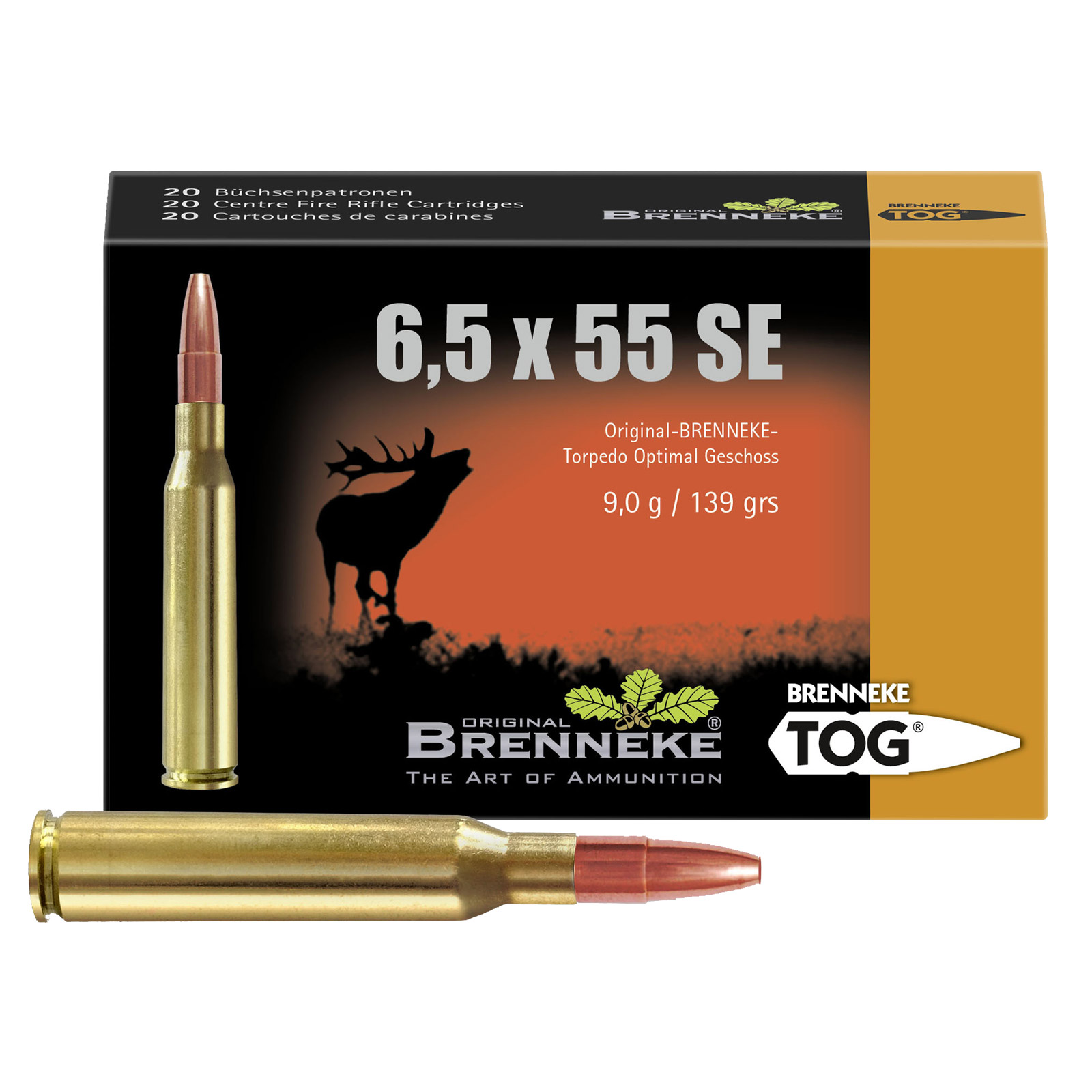 BRENNEKE 6,5x55 SE TOG BRENNEKE 6,5x55 SE TOG