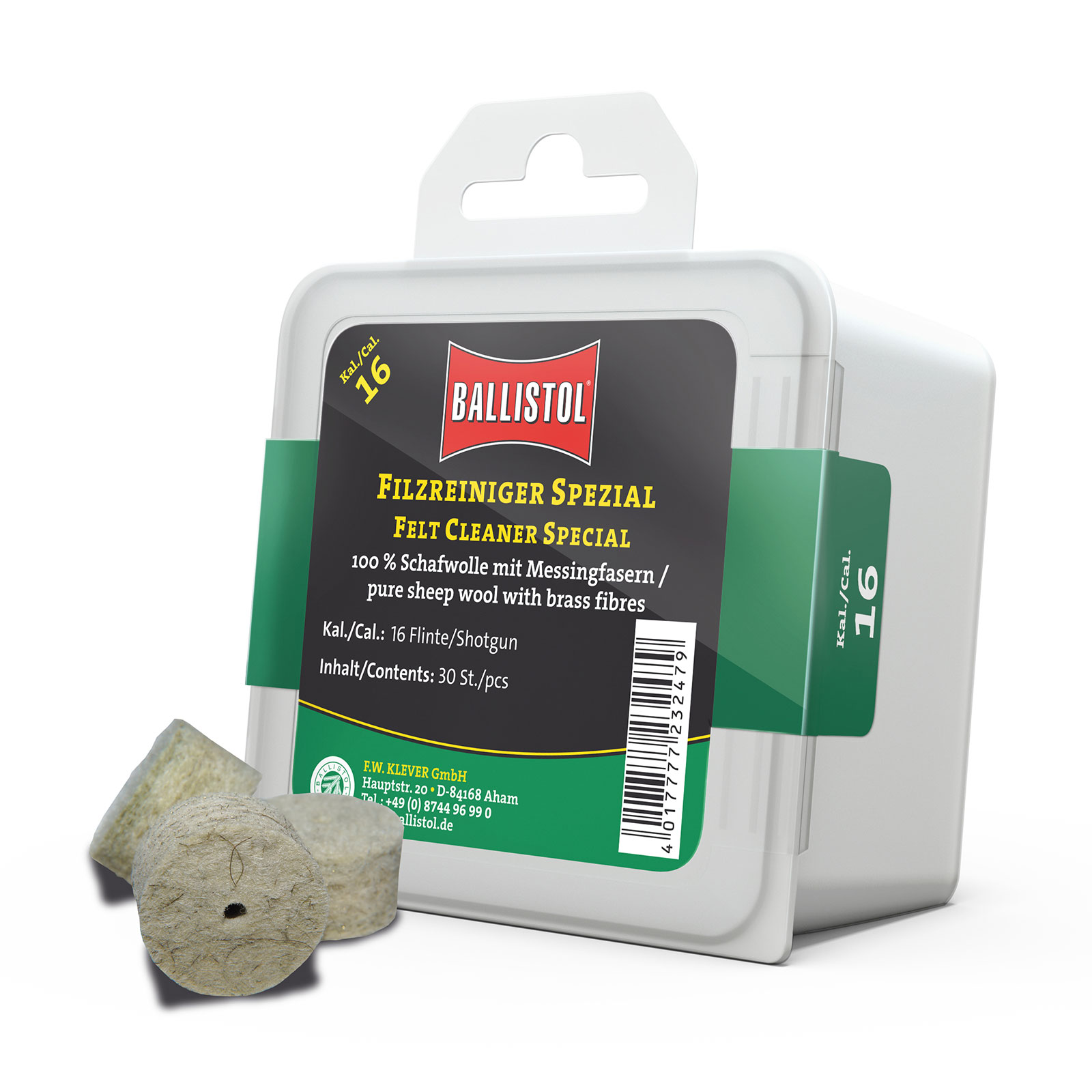 BALLISTOL Filzreiniger Spezial / 30 Stk. BALLISTOL Filzreiniger Spezial / 30 Stk.