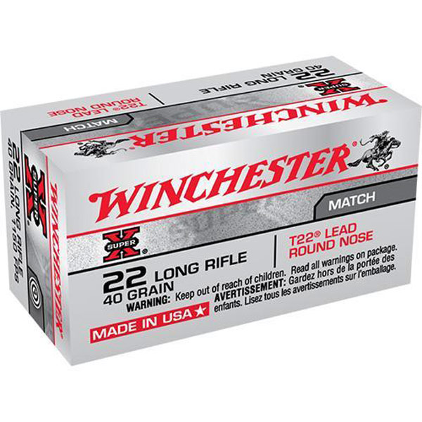 WINCHESTER .22lr Lead Round Nose T22 WINCHESTER .22lr Lead Round Nose T22